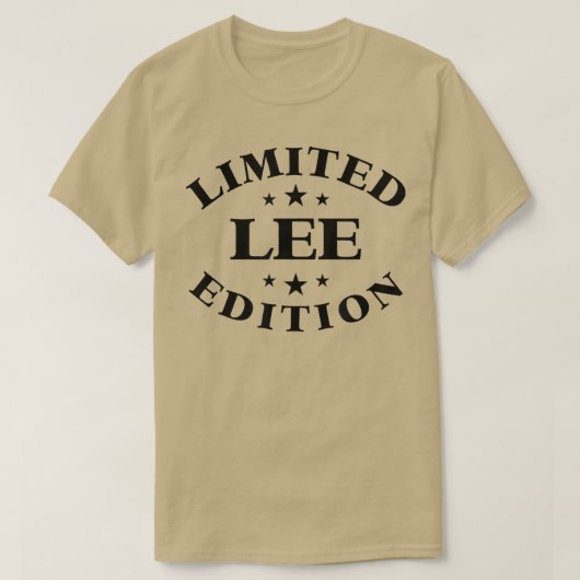 Lee Limited EditionFunny Personalized Lee T-Shirt (Design voorkant)