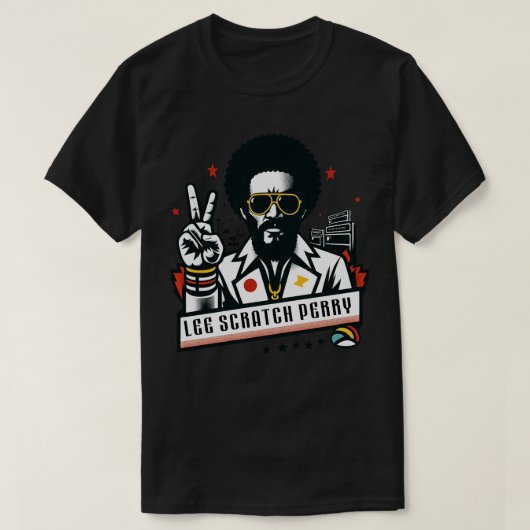 Lee Scratch Perry Fan Art T-shirt (Design voorkant)