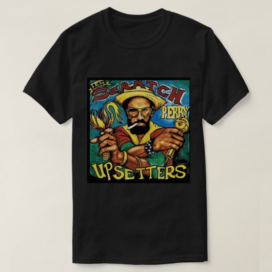 Lee Scratch voert de Upsetter Classic T-Shirt uit (Design voorkant)