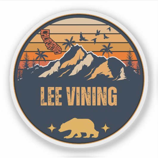 Lee Vining, Californië Sticker (Voorkant)