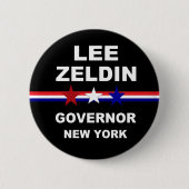 Lee Zeldin Governor New York 2022 Ronde Button 5,7 Cm (Voorkant)