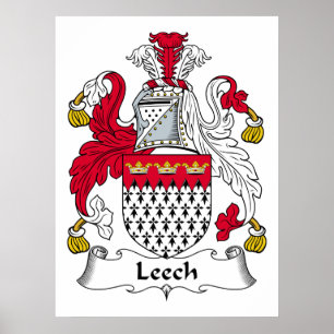 Leech Family Crest Poster