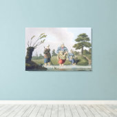 Leech Finders uit het graf "Costume of Yorkshire" Canvas Afdruk (Insitu (Houten vloer))