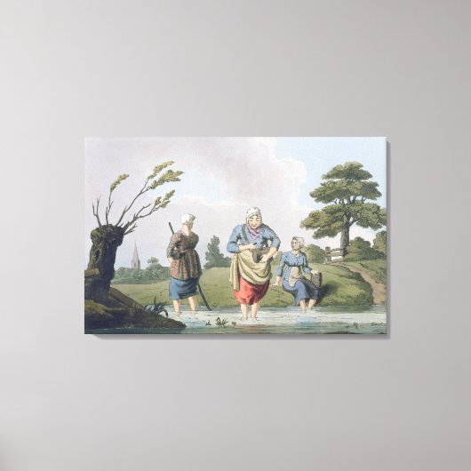 Leech Finders uit het graf "Costume of Yorkshire" Canvas Afdruk (Voorkant)