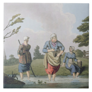Leech Finders uit het graf "Costume of Yorkshire" Tegeltje