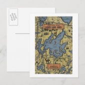 Leech Lake Area, Minnesota - Large Letter Scenes Briefkaart (Voorkant / Achterkant)