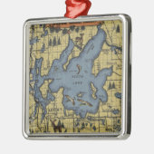 Leech Lake Area, Minnesota - Large Letter Scenes Metalen Ornament (Links)