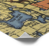 Leech Lake Area, Minnesota - Large Letter Scenes Poster (Hoek)