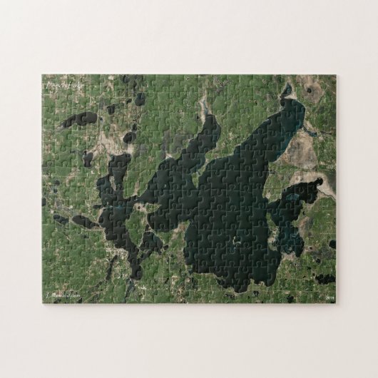 Leech Lake Jigzaag Puzzle Legpuzzel (Horizontaal)