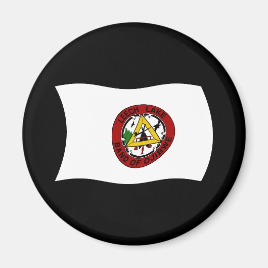 Leech Lake Reservaat Vlag Magneet (Voorkant)