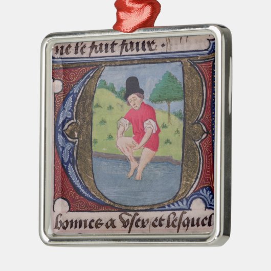 Leeching uit de "Traite de Medecine" Metalen Ornament (Links)