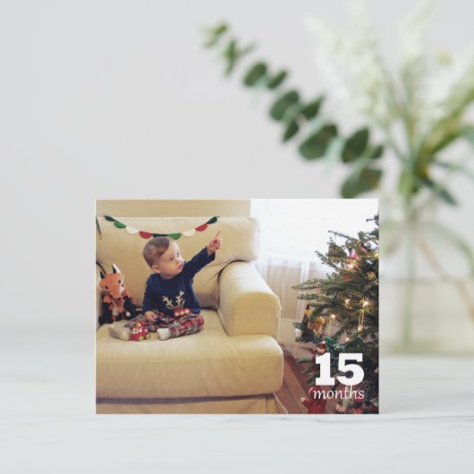 Leed - 15 maanden briefkaart (Staand voorkant)