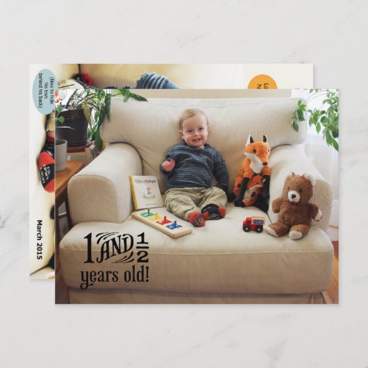 Leed - 18 maanden briefkaart (Voorkant / Achterkant)