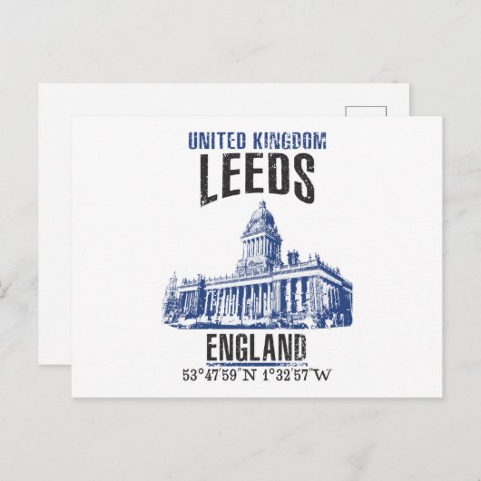 Leeds Briefkaart (Voorkant / Achterkant)