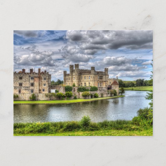 Leeds Castle en Moat Briefkaart (Voorkant)