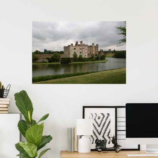 Leeds Castle in Engeland Poster (Thuiskantoor)