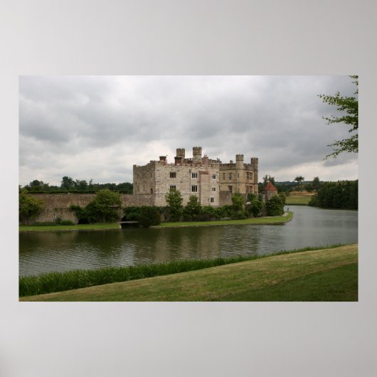 Leeds Castle in Engeland Poster (Voorkant)