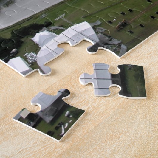 Leeds Castle, Kent van bovenaf Legpuzzel (Zijkant)