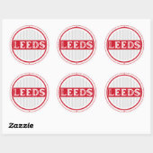 Leeds City Pride Embleem – Engelse identiteit Ronde Sticker (Vel)