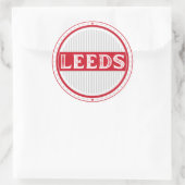 Leeds City Pride Embleem – Engelse identiteit Ronde Sticker (Tas)