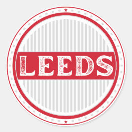 Leeds City Pride Emblem – English Identity Ronde Sticker