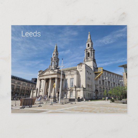 Leeds Civic Hall Briefkaart (Voorkant)