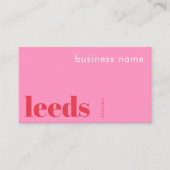 Leeds Engeland UK bedrijf Visitekaartje (Voorkant)