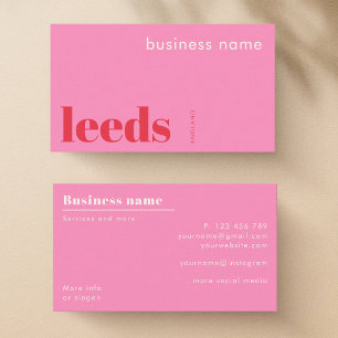 Leeds Engeland UK bedrijf Visitekaartje