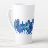 Leeds England Skyline Blue Latte Mok (Linkerhoek)