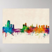 Leeds England Skyline Poster (Voorkant)