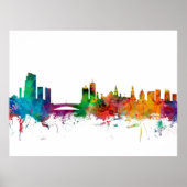 Leeds England Skyline Poster (Voorkant)