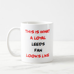 Leeds-fan, loyaal koffiemok