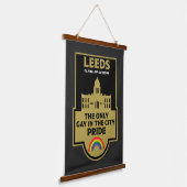 Leeds Gay Pride - Leeds Nederland - LGBT Hangend Wandkleed (Gebogen)