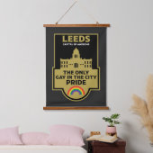 Leeds Gay Pride - Leeds Nederland - LGBT Hangend Wandkleed (Slaapkamer)
