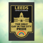 Leeds Gay Pride - Leeds Nederland - LGBT Raamsticker (Vel 3)