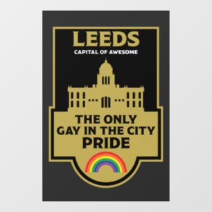 Leeds Gay Pride - Leeds Nederland - LGBT Raamsticker