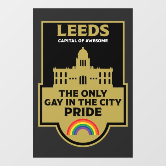 Leeds Gay Pride - Leeds Nederland - LGBT Raamsticker (Vel)