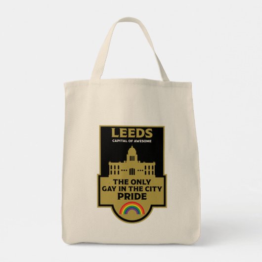 Leeds Gay Pride - Leeds Nederland - LGBT Tote Bag (Achterkant)
