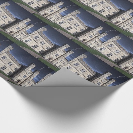 Leeds kasteel 's nachts cadeaupapier (Hoek)