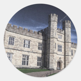 Leeds kasteel 's nachts ronde sticker