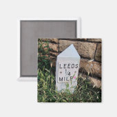 Leeds kwart mijl magneet (Voorkant / Achterkant)