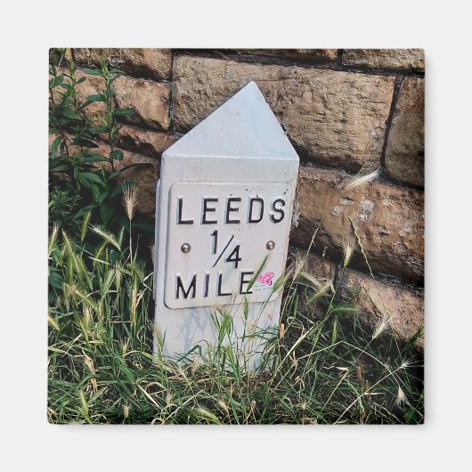 Leeds kwart mijl magneet (Voorkant)