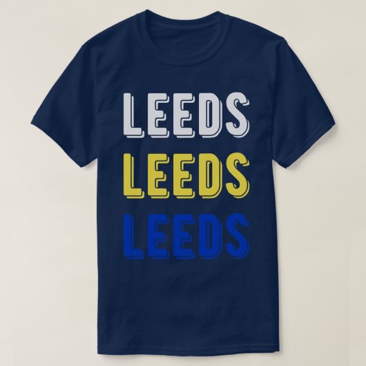 Leeds Leeds Leeds Leeds T-shirt (Design voorkant)