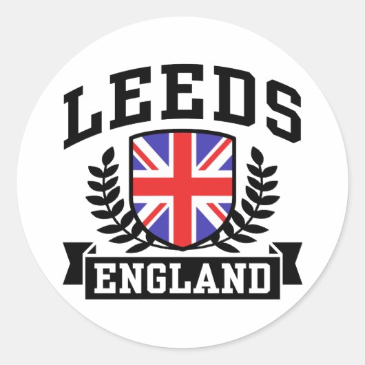 Leeds Ronde Sticker (Voorkant)