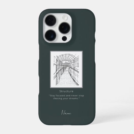 Leeds Tone Sketch iPhone case Hoesje (Achterkant)