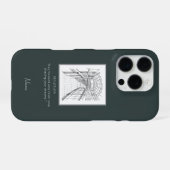 Leeds Tone Sketch iPhone case iPhone Hoesje (Achterkant horizontaal)