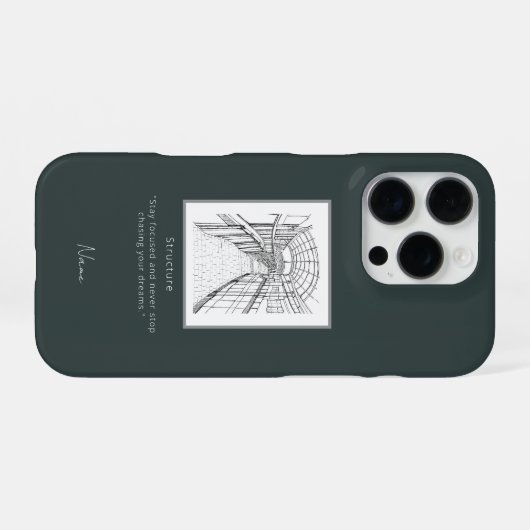 Leeds Tone Sketch iPhone case iPhone Hoesje (Achterkant horizontaal)