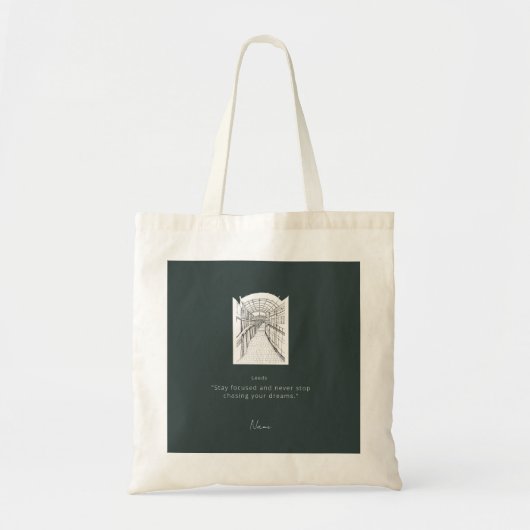 Leeds Tone Sketch Tote Bag (Voorkant)
