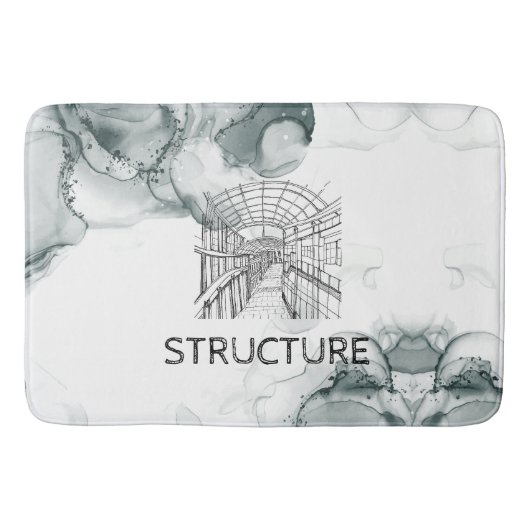 Leeds Tone Waterverf Deken Badmat (Voorkant)