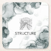 Leeds Tone Waterverf Kartonnen Onderzetters (Voorkant)